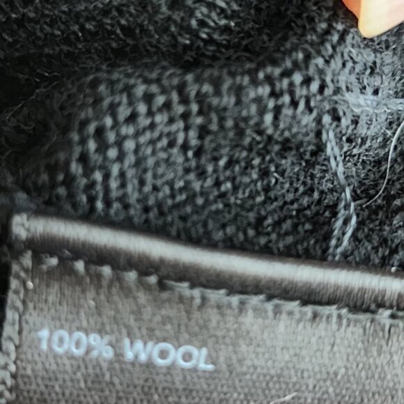 Nanette Lepore Black Wool Pearl Embellished Full Zip Cardigan - Picture 7 of 7